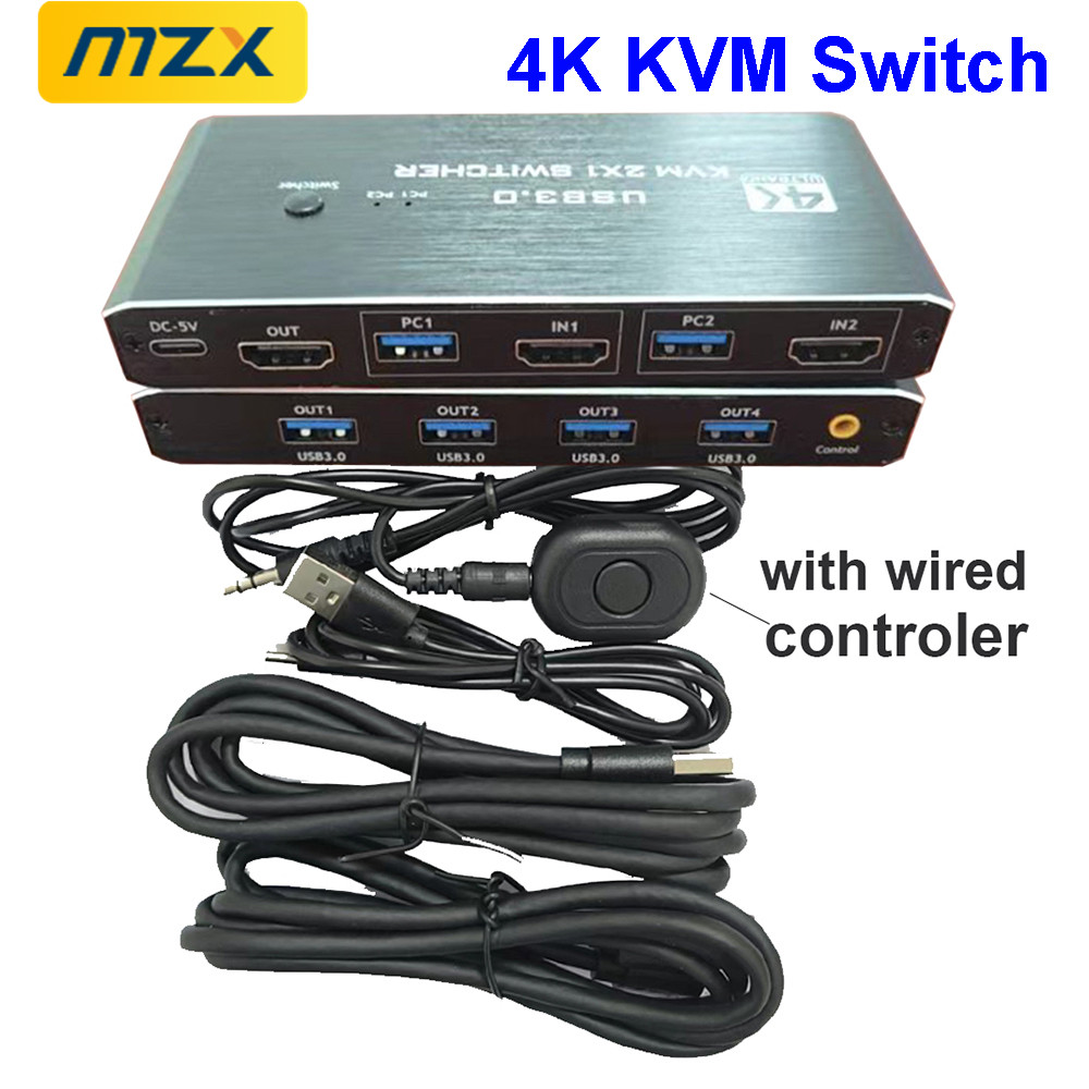 Gaming Accessories Rack - Switch KVM 4K 60Hz, Hub USB