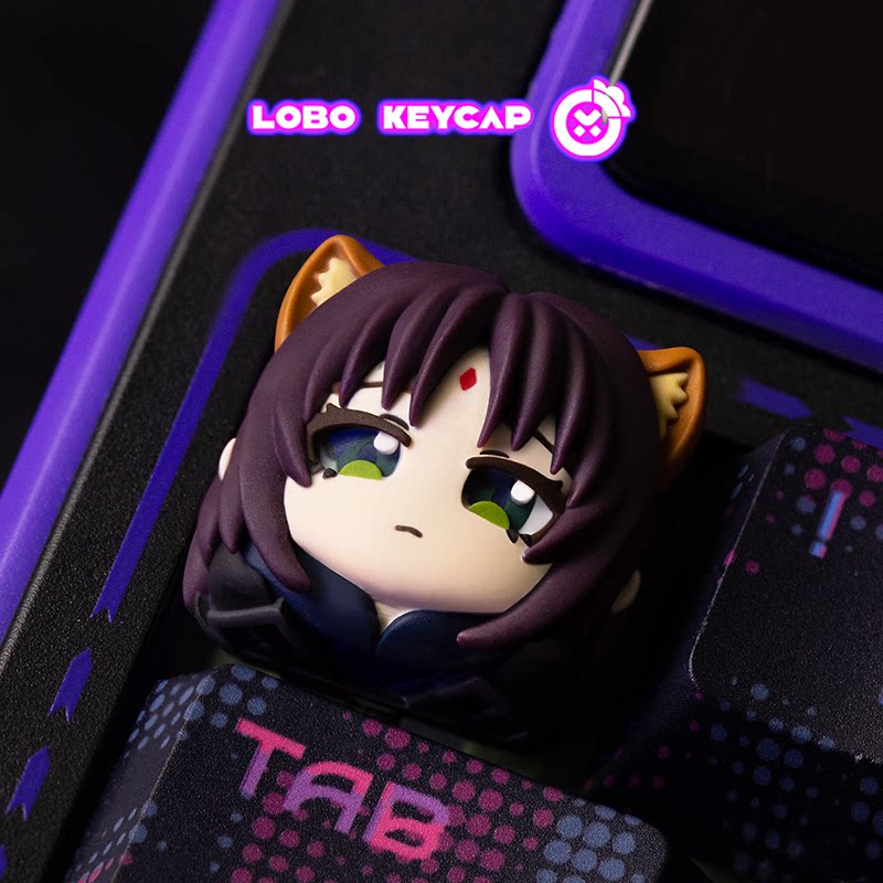 Keycap Lobo Criativo de Anime, - Gaming Accessories In China avaliação e preço