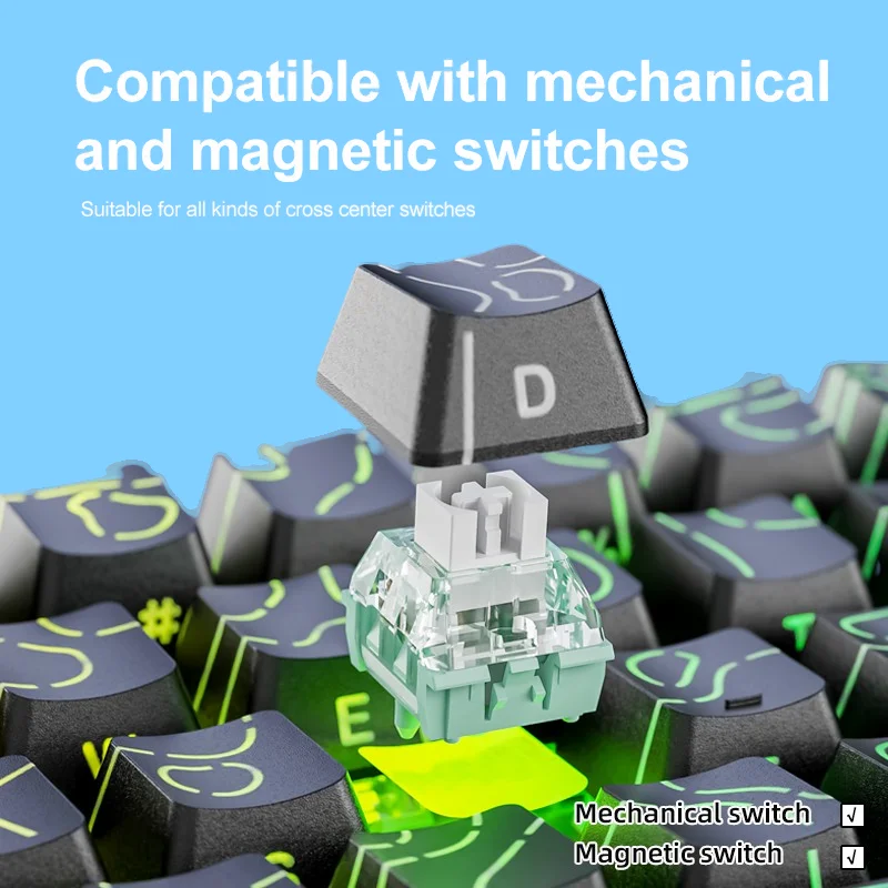 Keycaps PBT Contorno KM98 - Aj - Gaming Accessories Aesthetic avaliação e preço