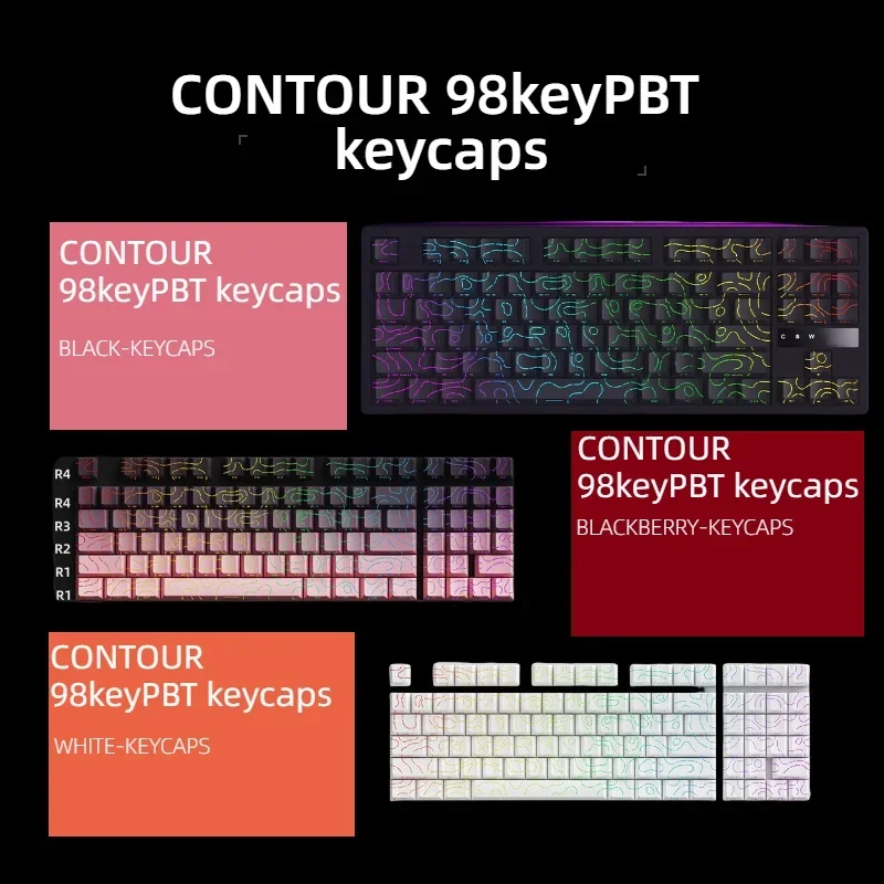 Keycaps PBT Contorno KM98 - Aj - Gaming Accessories Aesthetic avaliação e preço
