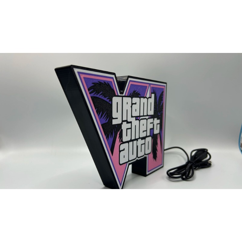 Luminária LED GTA 6 Grand Thef - Accessories For Your Gaming Room avaliação e preço