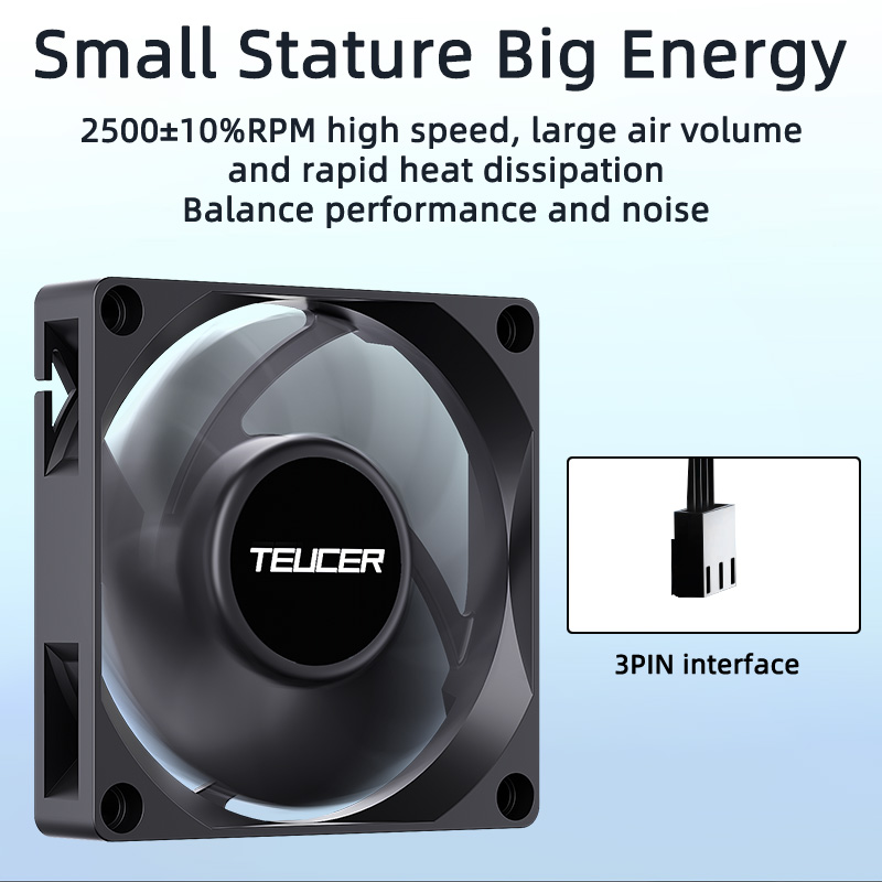 Teucer UT-7015 7cm ventilador  - Gaming Accessories Rack avaliação e preço